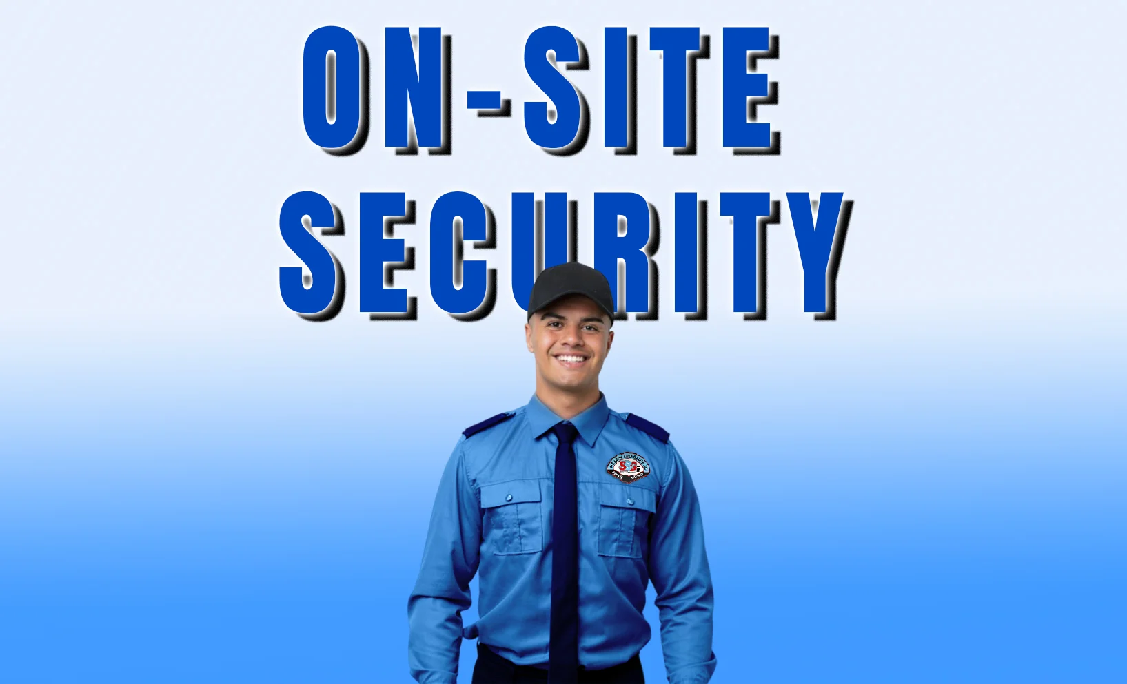 On-site security guard monitoring premises.