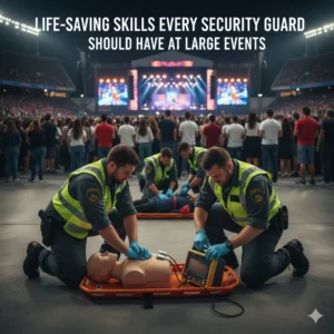 Life-Saving Skills Every Security Guard Should Have at Large Events