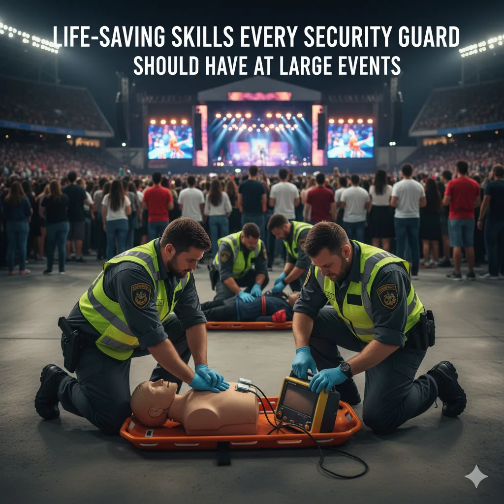 Life-Saving Skills Every Security Guard Should Have at Large Events