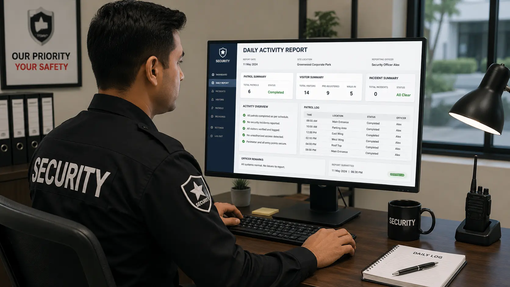 Security Guard Daily Activity Report (DAR): Examples & Best Practices