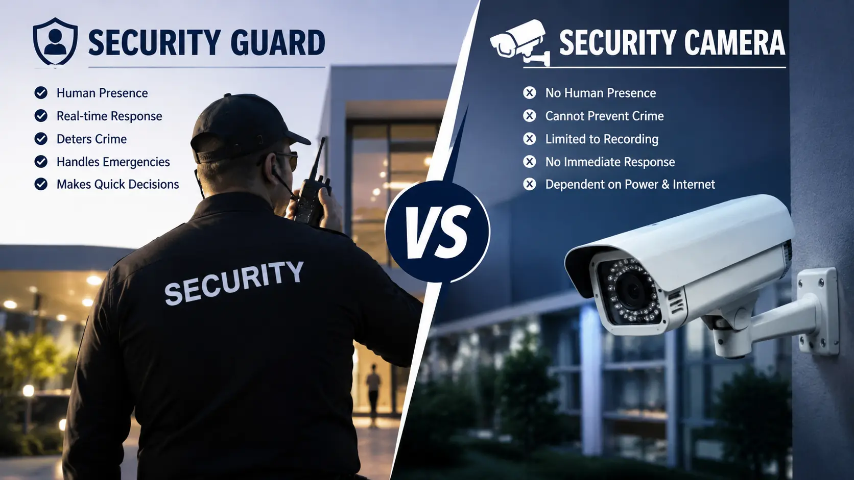 Security Guards vs. Security Cameras